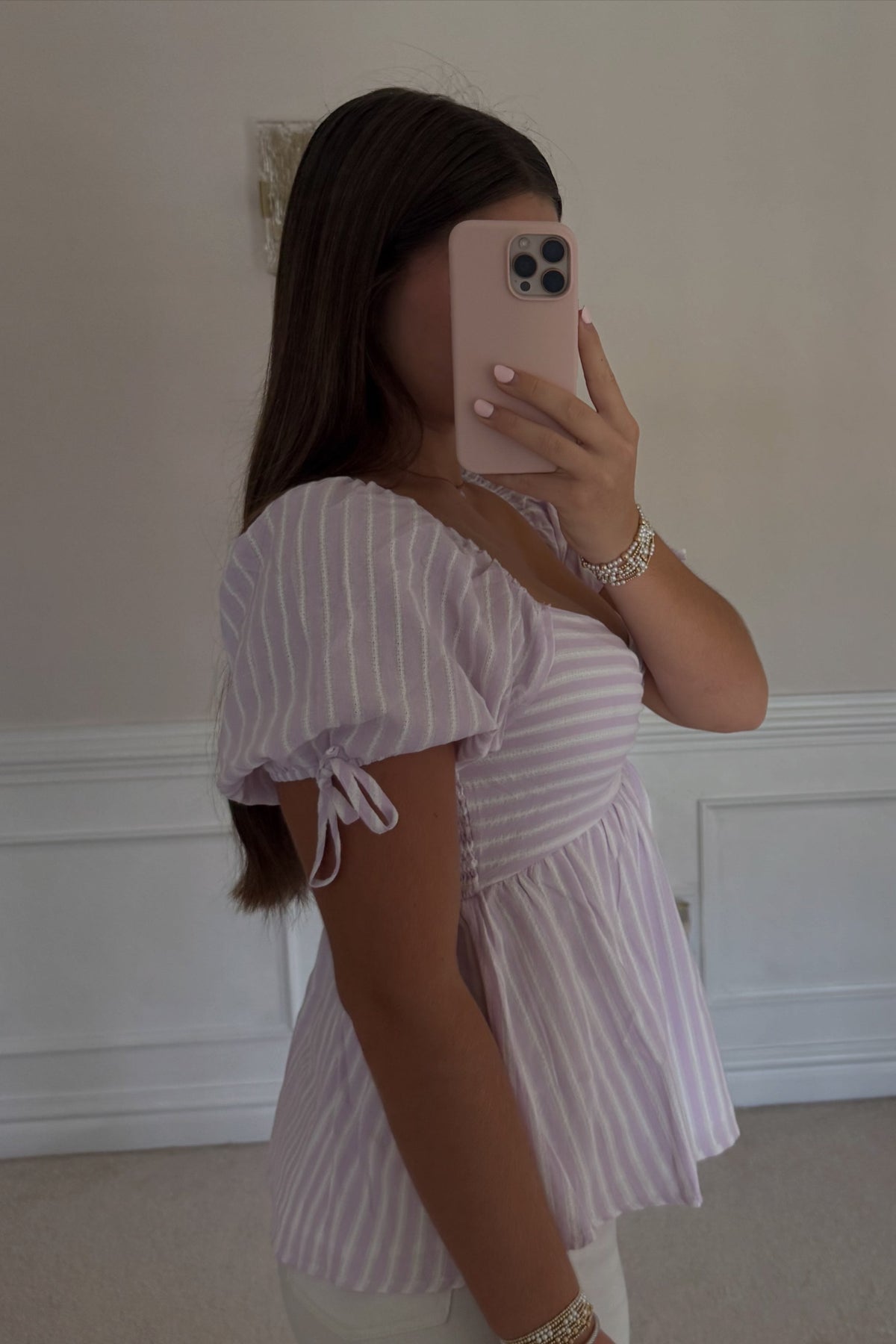 Striped Babydoll Top