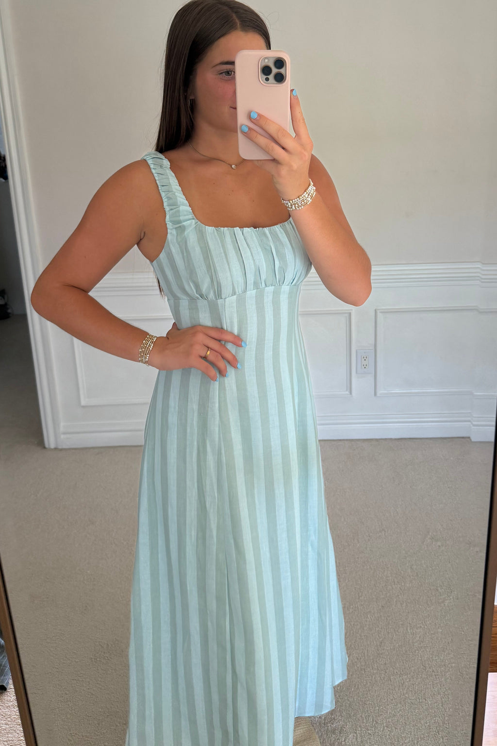 Aqua Maxi dress