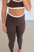 Brown Double Layer Leggings