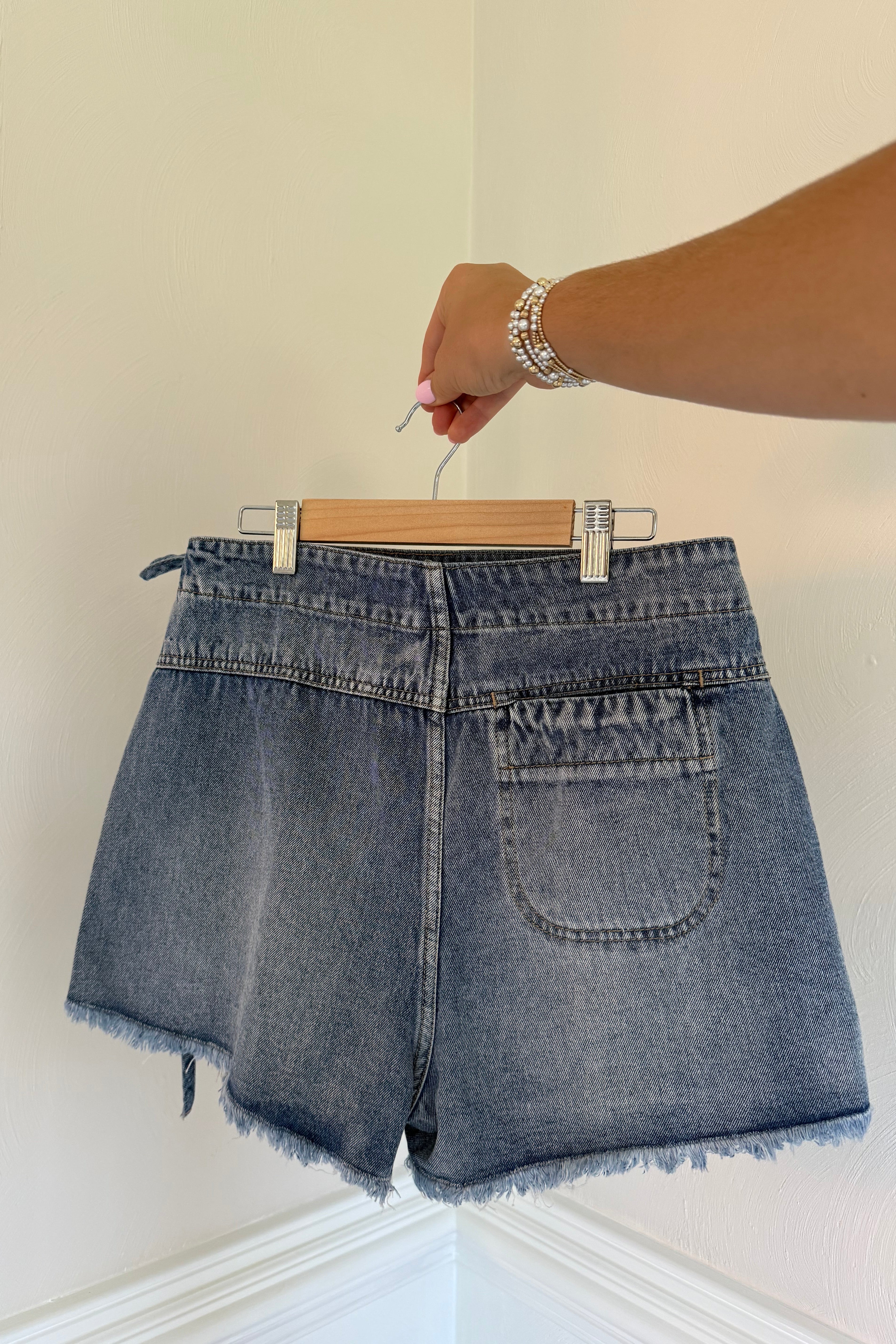 Denim skort