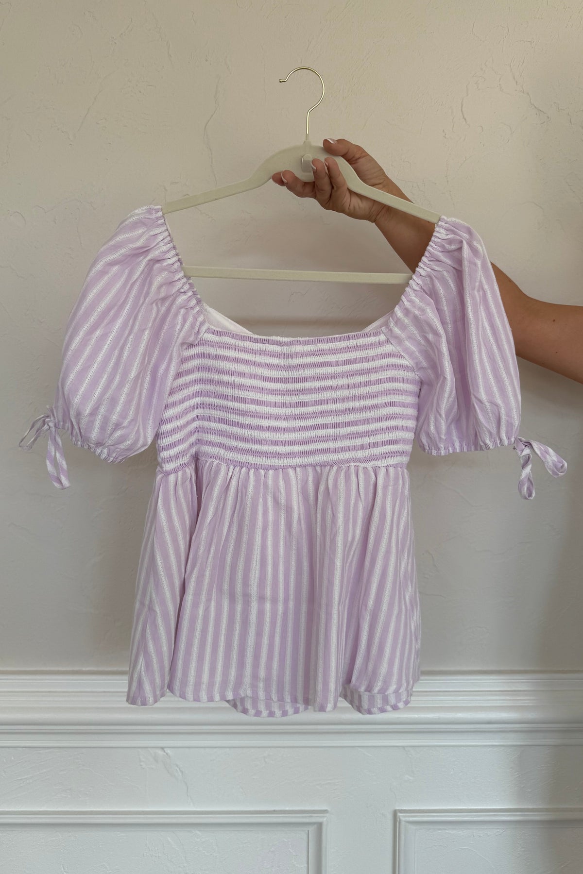Striped Babydoll Top