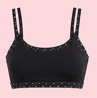 Polka dot sports bra