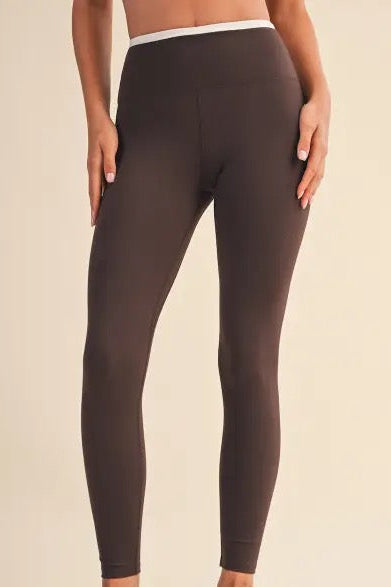 Brown Double Layer Leggings