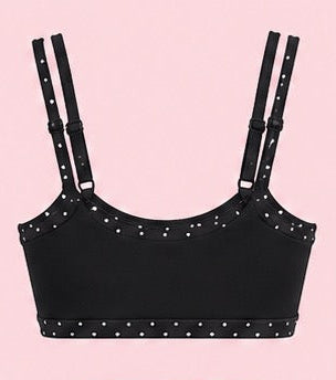 Polka dot sports bra